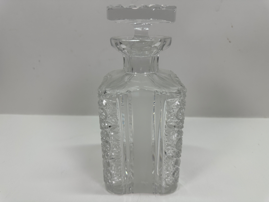 Vintage Bohemia Hand Cut Lead Crystal Liquor Decanter 8.5H [Photo 2]