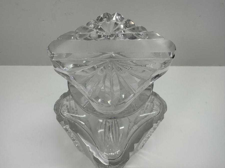 Vintage Bohemia Hand Cut Lead Crystal Liquor Decanter 8.5H [Photo 7]