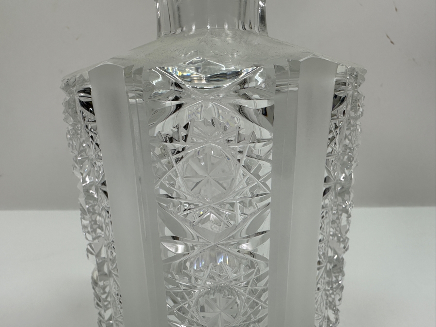 Vintage Bohemia Hand Cut Lead Crystal Liquor Decanter 8.5H [Photo 6]