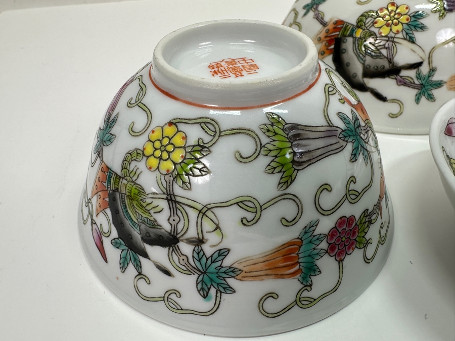 Vintage Chinese (4) Bowls, (2) Dishes And (2) Spoons [Photo 6]