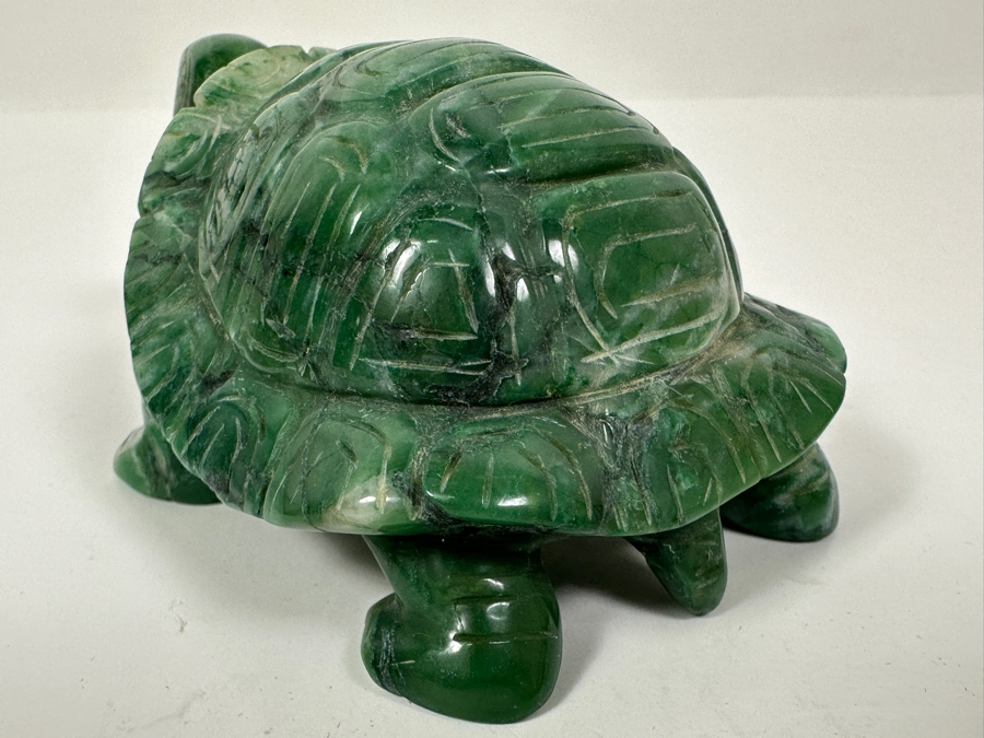 Hand Carved African Jade Turtle Figurine 345.2g [Photo 10]