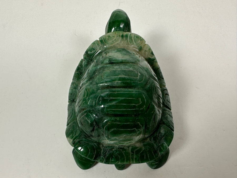 Hand Carved African Jade Turtle Figurine 345.2g [Photo 12]