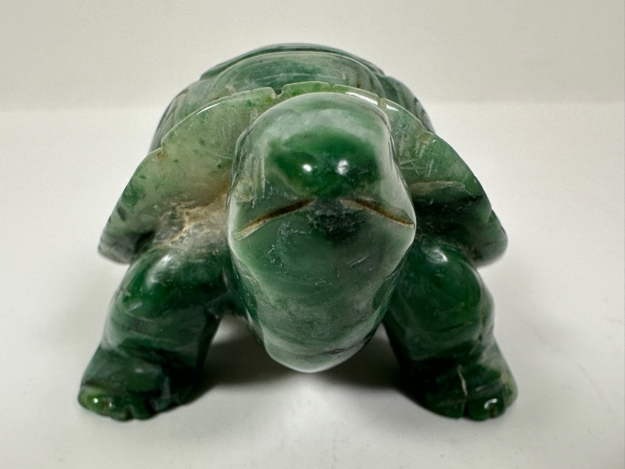 Hand Carved African Jade Turtle Figurine 345.2g [Photo 6]