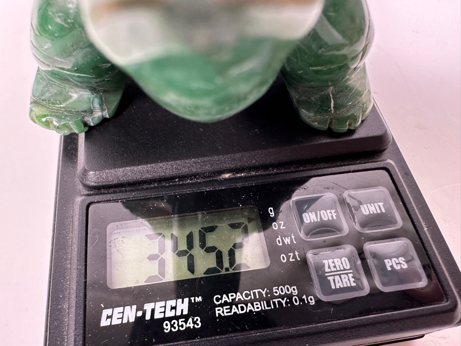 Hand Carved African Jade Turtle Figurine 345.2g [Photo 17]