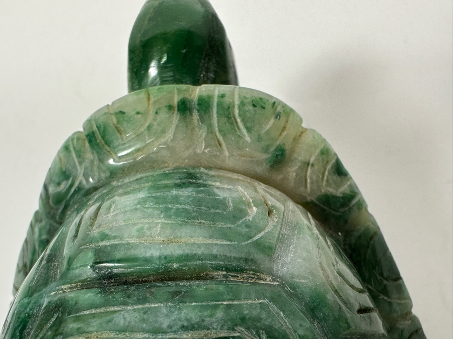 Hand Carved African Jade Turtle Figurine 345.2g [Photo 13]