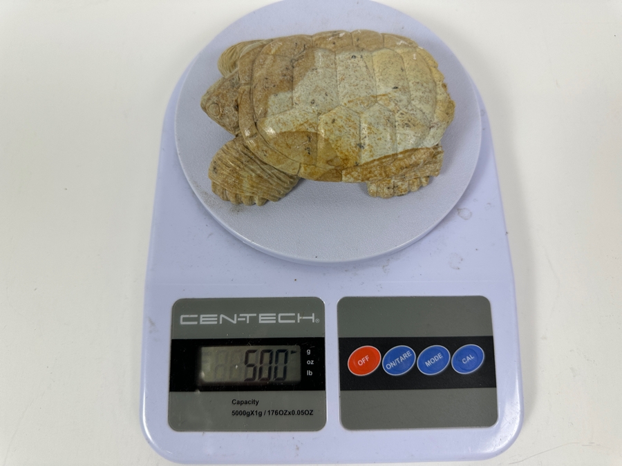 Hand Carved Steatite Native American Turtle Figurine By Guy Williams Of The Cayuga Tribe 4.5W 500g [Photo 16]