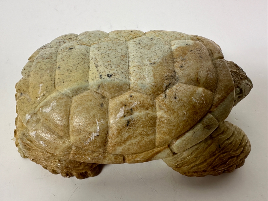 Hand Carved Steatite Native American Turtle Figurine By Guy Williams Of The Cayuga Tribe 4.5W 500g [Photo 11]