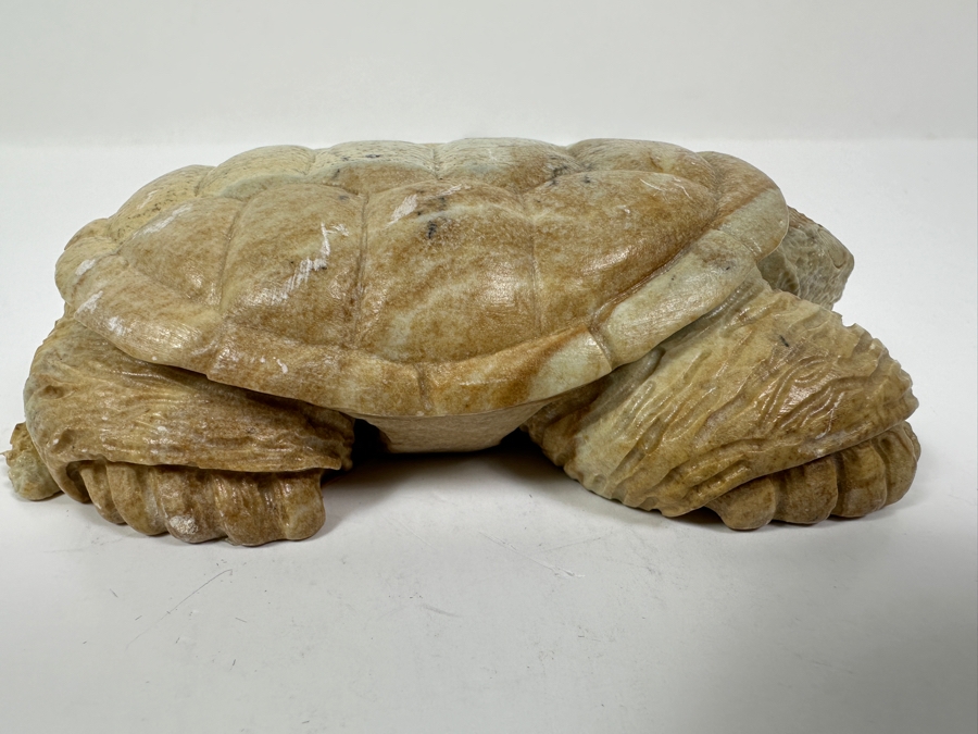 Hand Carved Steatite Native American Turtle Figurine By Guy Williams Of The Cayuga Tribe 4.5W 500g [Photo 10]