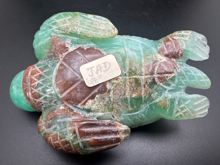 Stunning Carved Jade Turtle Figurine 185g [Photo 14]