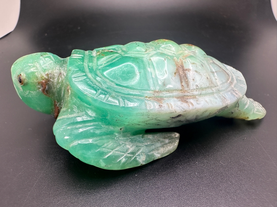 Stunning Carved Jade Turtle Figurine 185g [Photo 9]