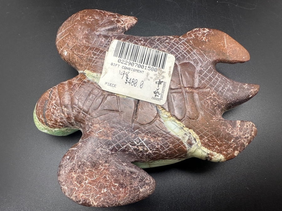Stunning Chinese Carved Jade Turtle Figurine Retails $480 [Photo 11]
