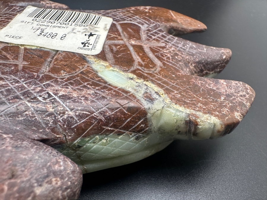 Stunning Chinese Carved Jade Turtle Figurine Retails $480 [Photo 14]