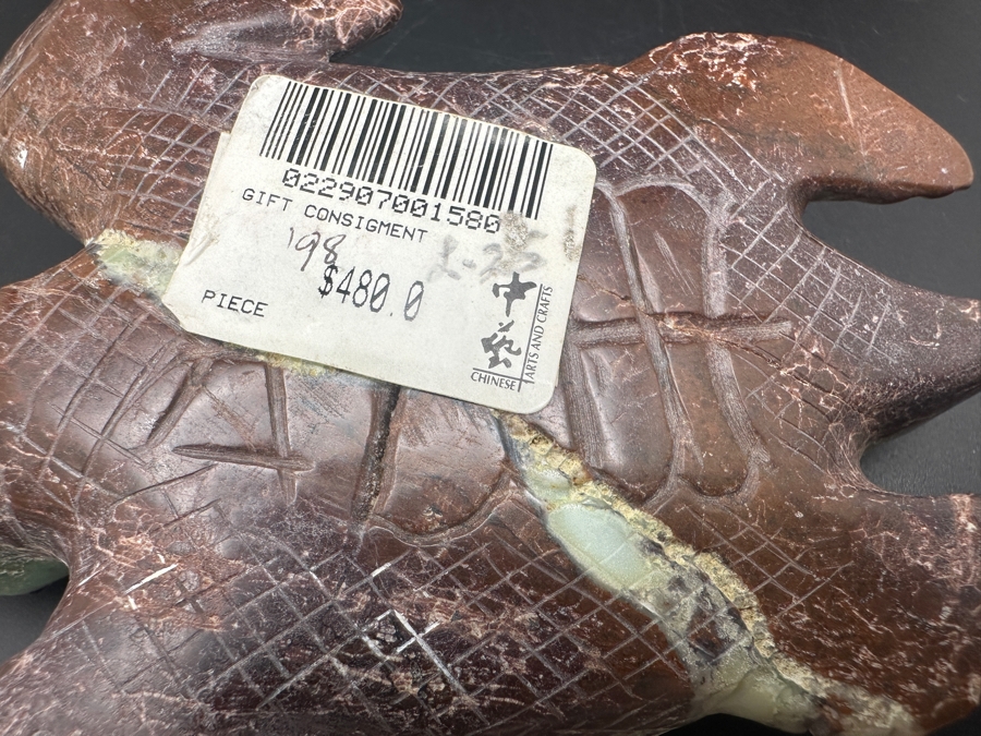 Stunning Chinese Carved Jade Turtle Figurine Retails $480 [Photo 12]