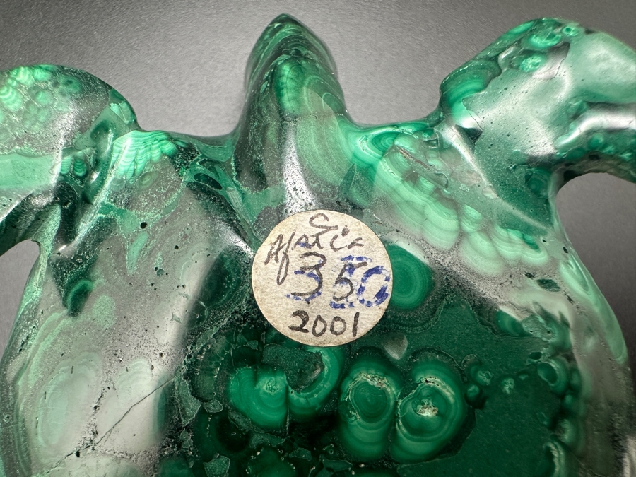Hand Carved Malachite Turtle Figurine 379g [Photo 12]