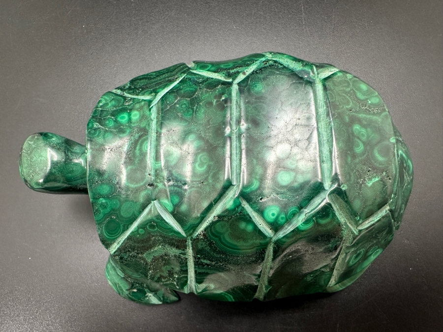Hand Carved Malachite Turtle Figurine 379g [Photo 4]