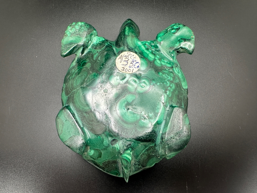 Hand Carved Malachite Turtle Figurine 379g [Photo 11]