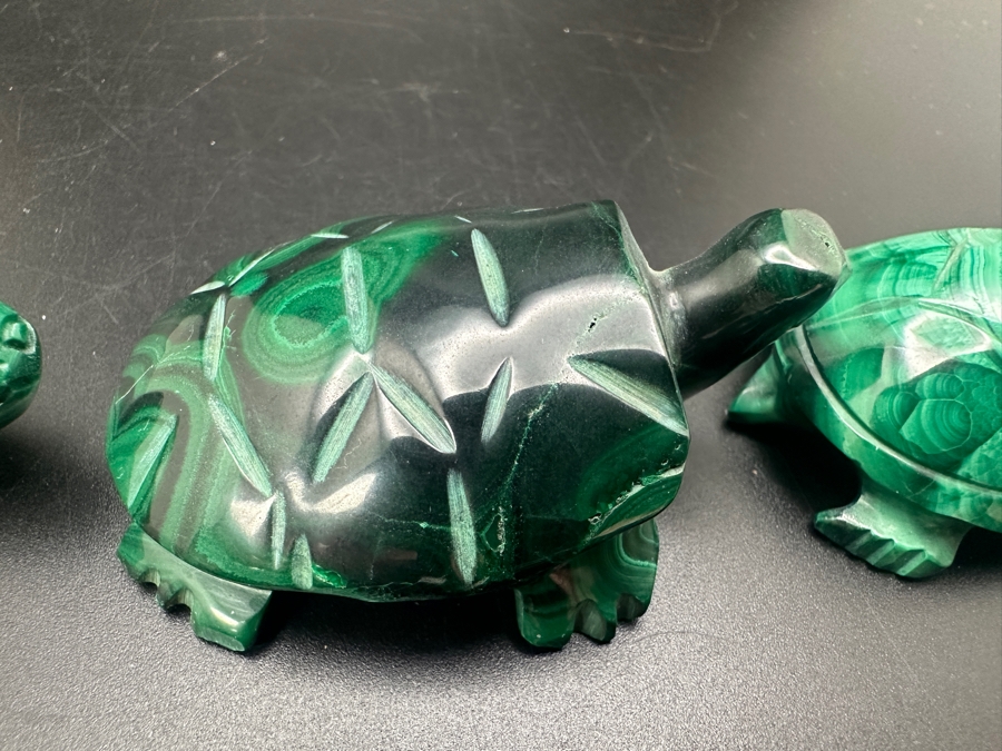 Hand Carved Malachite Turtle Figurine 367g [Photo 11]