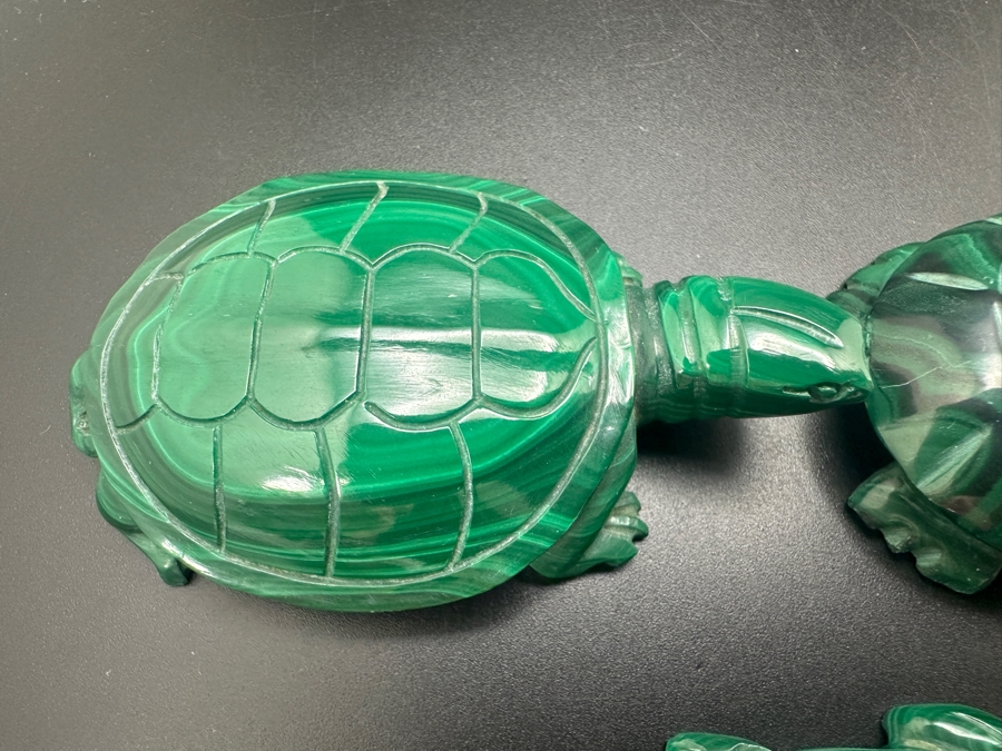 Hand Carved Malachite Turtle Figurine 367g [Photo 9]