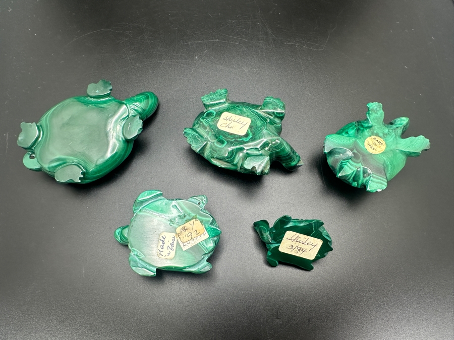 Hand Carved Malachite Turtle Figurine 367g [Photo 18]