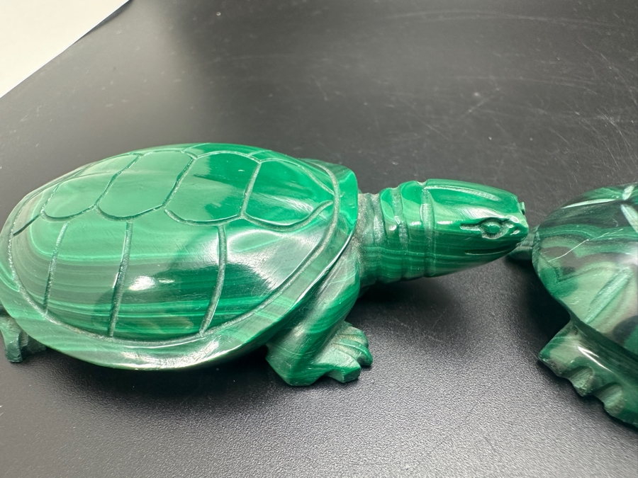 Hand Carved Malachite Turtle Figurine 367g [Photo 8]