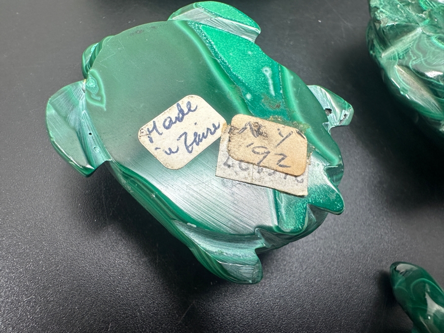 Hand Carved Malachite Turtle Figurine 367g [Photo 19]