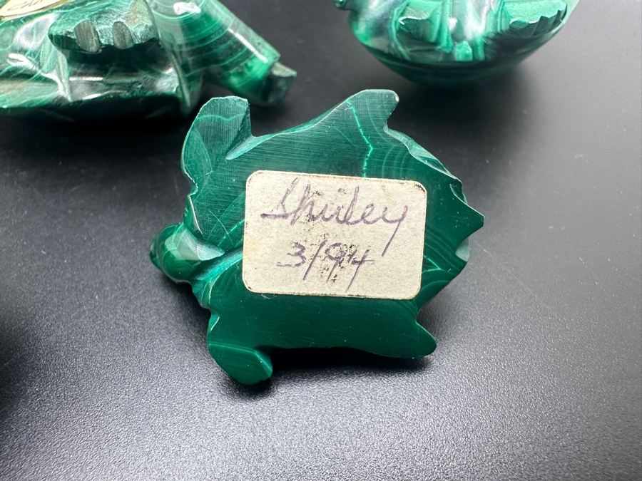 Hand Carved Malachite Turtle Figurine 367g [Photo 21]