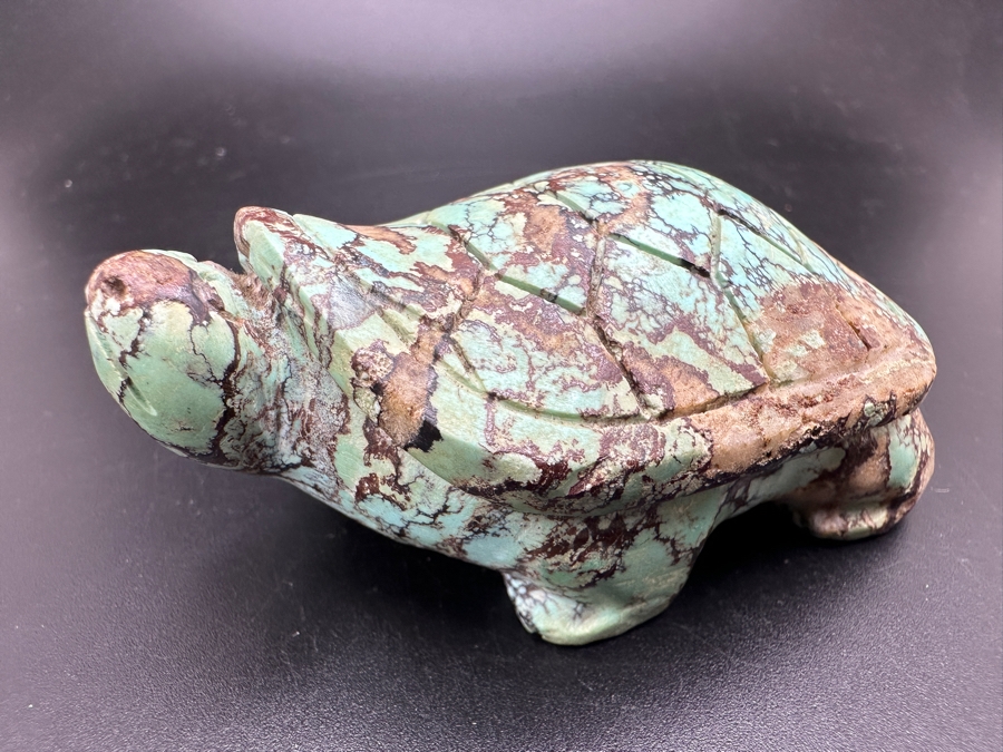 Stunning Hand Carved Turquoise Turtle Figurine 133g [Photo 4]