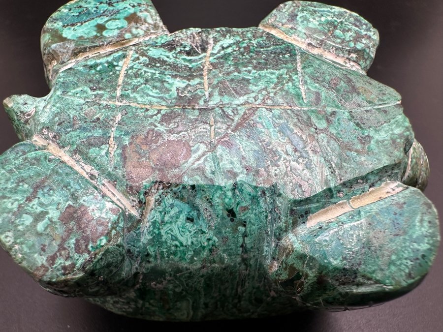 Hand Carved Malachite Turtle Figurine 182g [Photo 11]