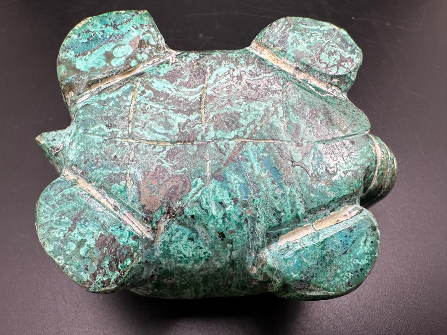 Hand Carved Malachite Turtle Figurine 182g [Photo 2]