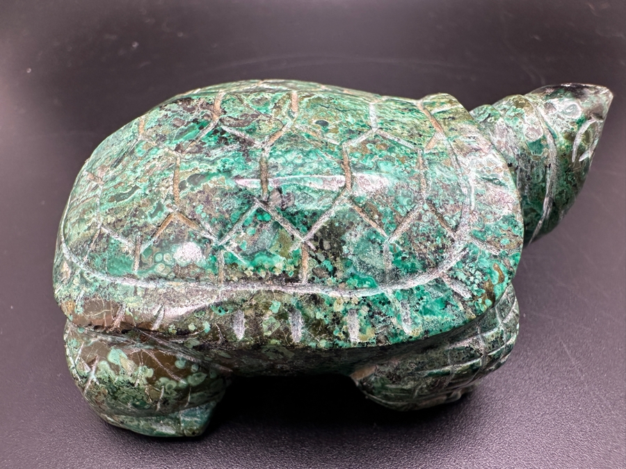 Hand Carved Malachite Turtle Figurine 182g [Photo 8]