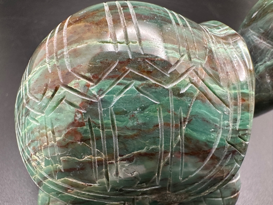Vintage Hand Carved Stone Turtle Figurine 203g [Photo 10]