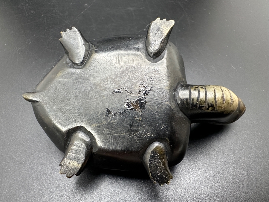 Vintage Hand Carved Stone Turtle Figurine 103g [Photo 10]