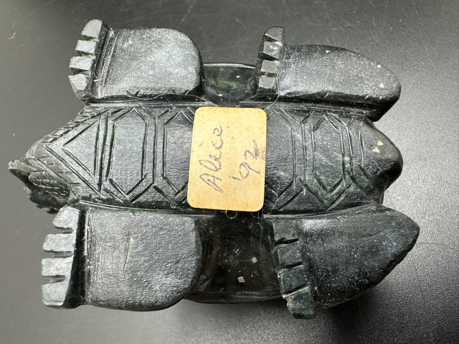 Vintage Hand Carved Chinese Jade Feng Shui Dragon Turtle Tortoise 165g [Photo 10]