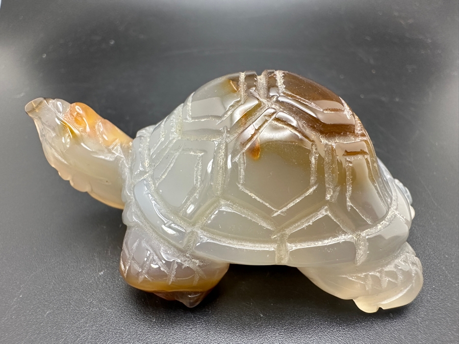Hand Carved Crystal Turtle Figurine 94g [Photo 6]