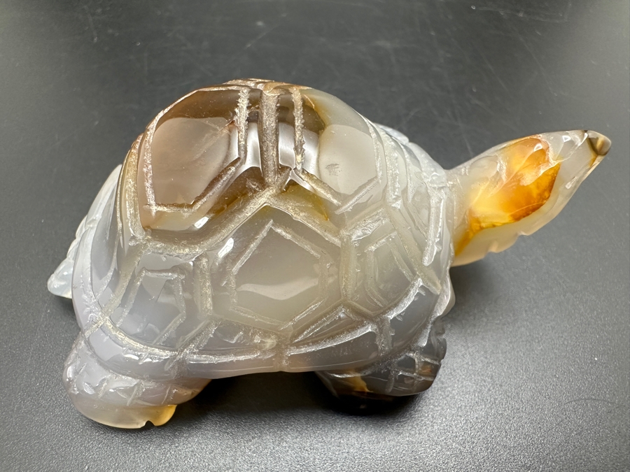 Hand Carved Crystal Turtle Figurine 94g [Photo 2]