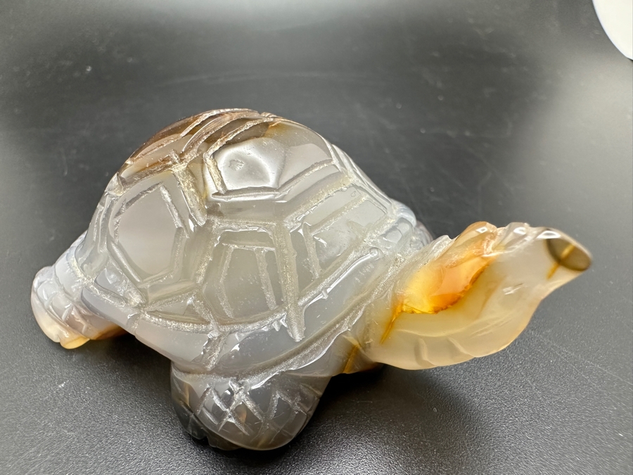 Hand Carved Crystal Turtle Figurine 94g [Photo 5]