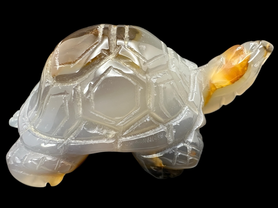 Hand Carved Crystal Turtle Figurine 94g