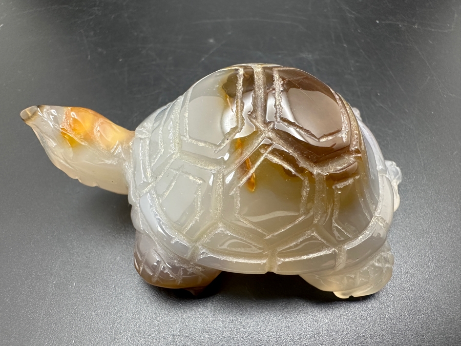 Hand Carved Crystal Turtle Figurine 94g [Photo 7]