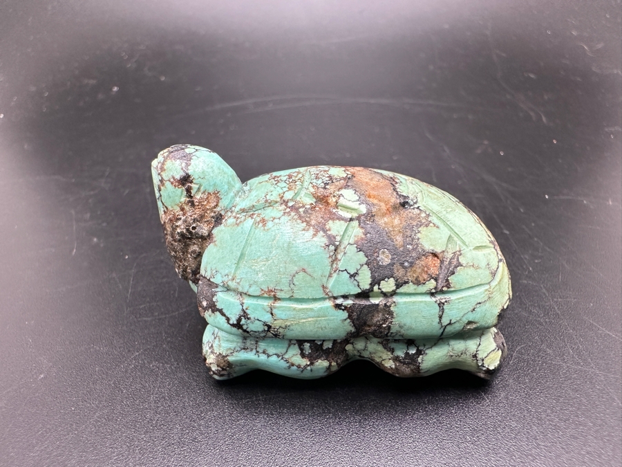 (4) Hand Carved Turquoise Turtle Figurines 155g [Photo 13]