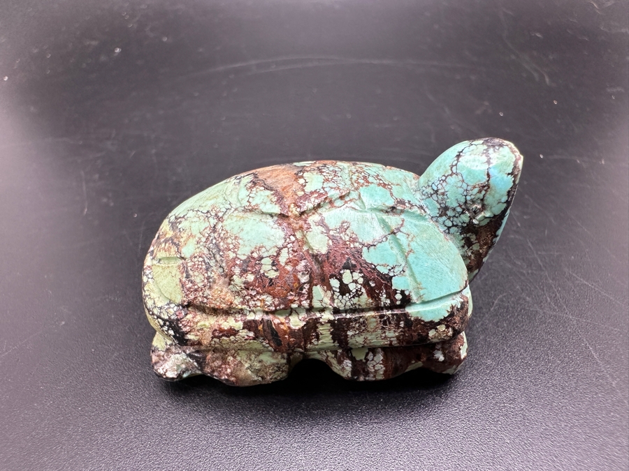 (4) Hand Carved Turquoise Turtle Figurines 155g [Photo 11]