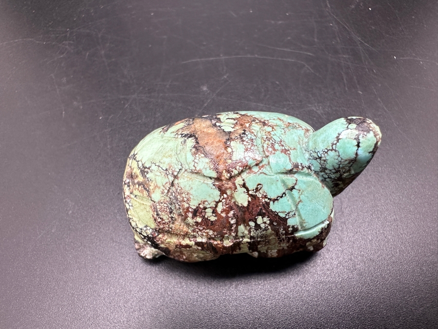 (4) Hand Carved Turquoise Turtle Figurines 155g [Photo 12]