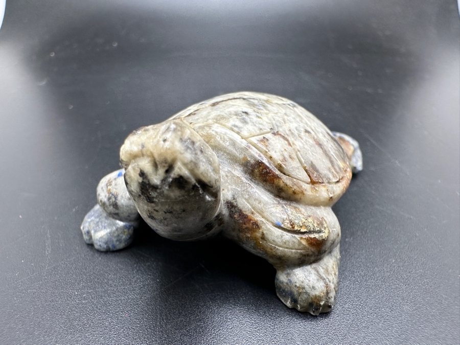 Vintage Hand Carved Lapis Lazuli Turtle Figurine 85g [Photo 6]