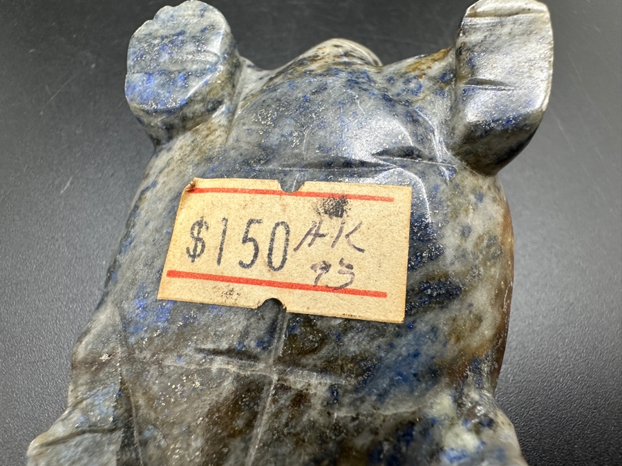 Vintage Hand Carved Lapis Lazuli Turtle Figurine 85g [Photo 11]