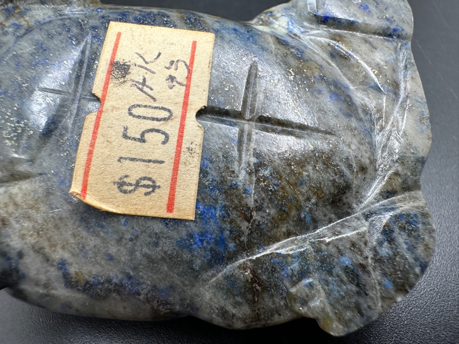 Vintage Hand Carved Lapis Lazuli Turtle Figurine 85g [Photo 10]