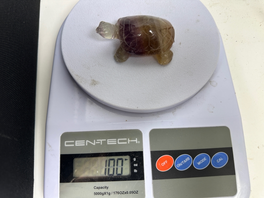 Hand Carved Fluorite Turtle Figurine 100g [Photo 12]