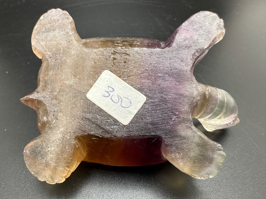 Hand Carved Fluorite Turtle Figurine 100g [Photo 10]
