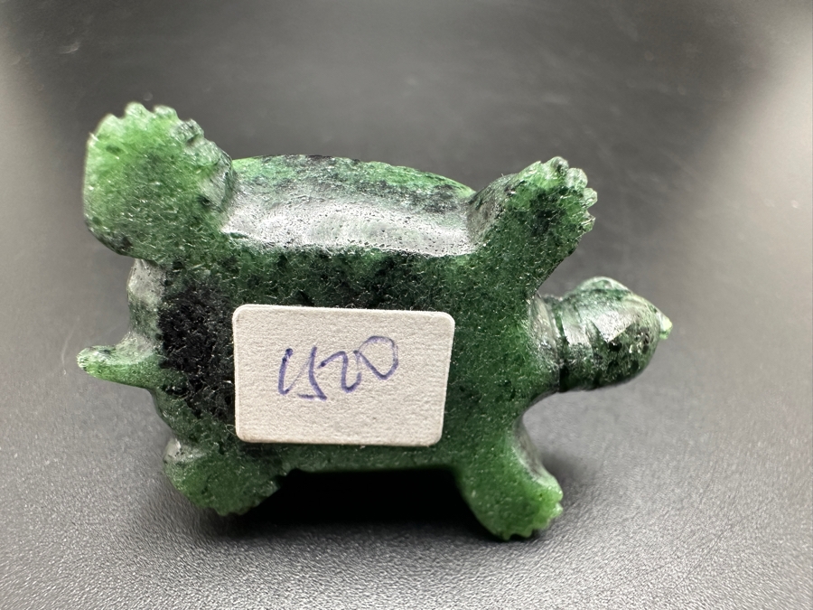 Hand Carved Ruby-Zoisite Turtle On Turtle Figurine 31g [Photo 11]