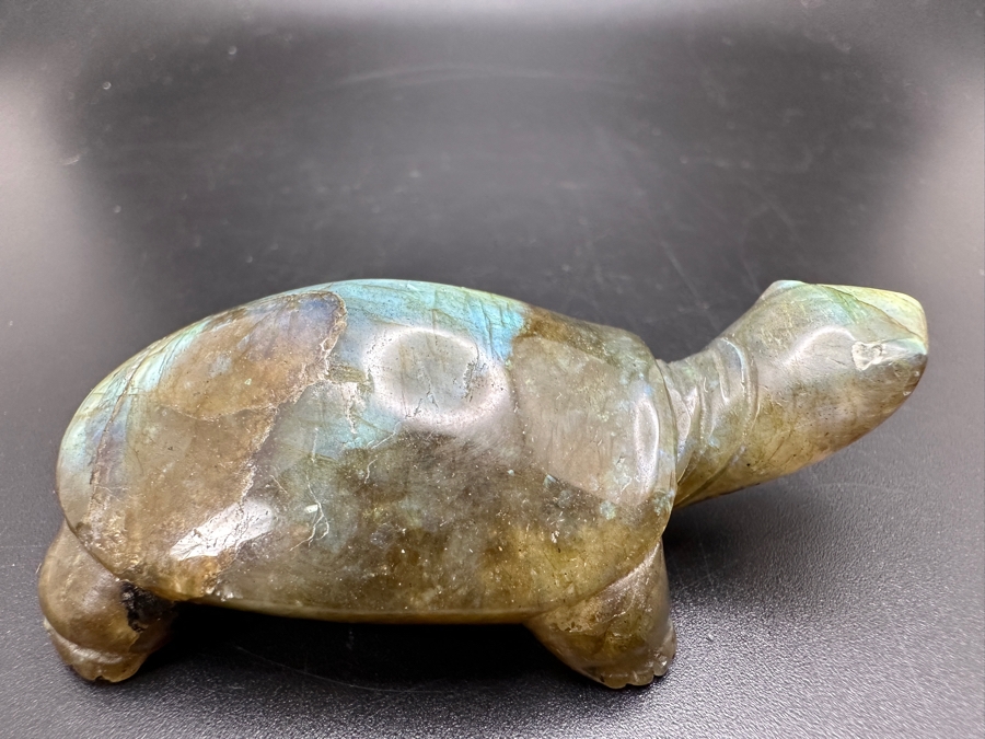 Hand Carved Labradorite Quartz Turtle Figurine 63g [Photo 10]