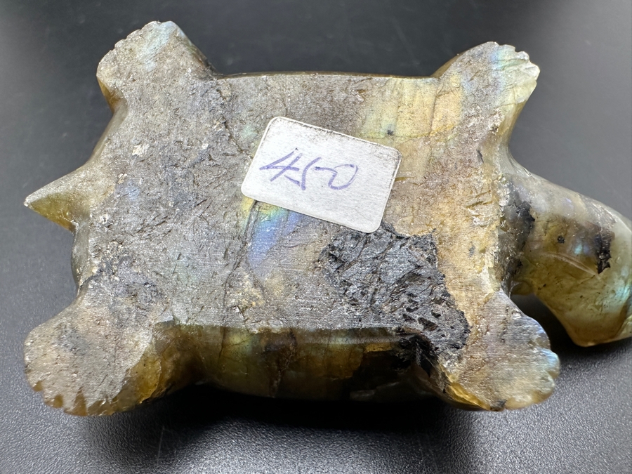 Hand Carved Labradorite Quartz Turtle Figurine 63g [Photo 18]