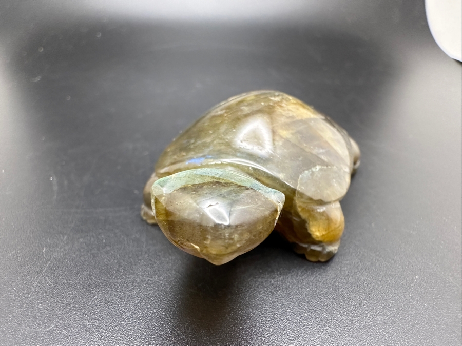 Hand Carved Labradorite Quartz Turtle Figurine 63g [Photo 8]